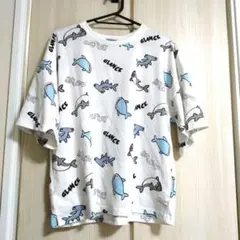 【サメ柄】半袖Tシャツ　Lサイズ
