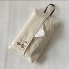 値下げ★吊り下げボックスティッシュカバー★ハンドメイド★自転車デザイン