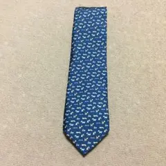 【美品】サルヴァトーレ　犬のフェラガモネクタイ