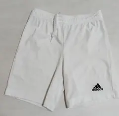 り*な様 adidas AEROREADY ホワイトハーフパンツ 140 中古