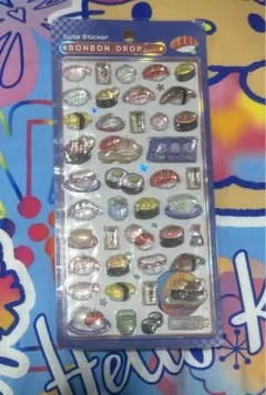 正規品　ボンボンドロップシール　和柄　お寿司