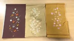 刺繍　半えり　3点