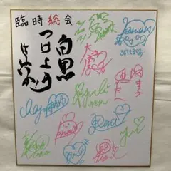 AKB48 チームA 直筆サイン入り色紙 2枚 髙橋みなみ、小嶋陽菜 - メルカリ
