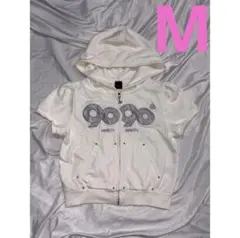9090girl OG Logo Glitter Half Zip Hoodie
