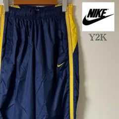 Y2K NIKE（ナイキ）ナイロントラックパンツ/L/ネイビー