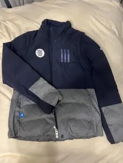 adidas アディダス　ゴルフ　レディース ダウンジャケット ネイビー グレー