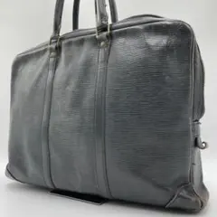 良品 LOUIS VUITTON ビジネスバッグ レザー ブラック エピのサムネイル