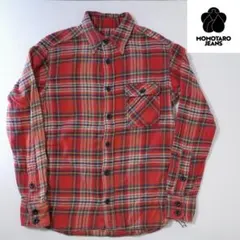 MOMOTARO JEANS 長袖ネルシャツ 38のサムネイル