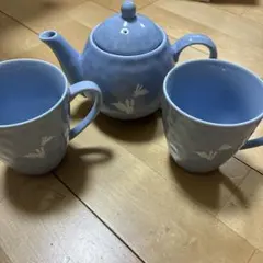 うさぎ柄 ティーポット マグカップ セット