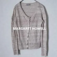 マーガレットハウエル Vネックカーディガン 麻100%