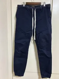 【ビームスプラス】ジムパンツ コットンツイル ネイビー