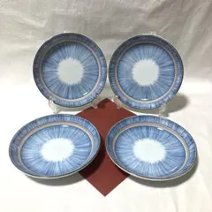 【訳有特価&値下げ！】美濃焼　軽量4.0寸皿　取皿　虹十草　4枚セット