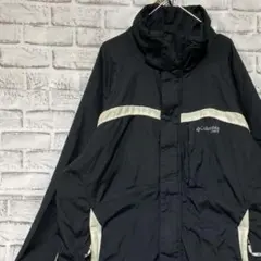 コロンビア　マウンテンパーカー　ブラックL ロゴ刺繍アウトドア0121