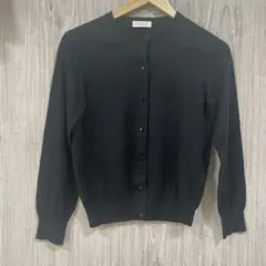 BEAUTY & YOUTH ブラックカーディガン　シルク　薄手