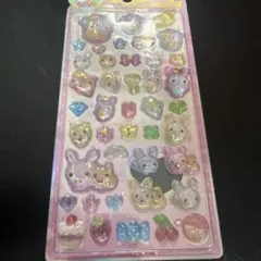 【新品正規品】フワフワらびちゃん うるちゅるポップシール　 平成レトロ