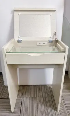 本日限定セール 新品ドレッサー 化粧台 スライドミラー 収納付き 大