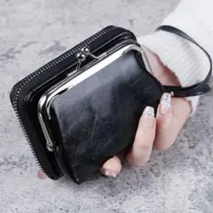 2WAYがま口財布&ジャバラカードケース セット 小銭入れ セパレート型