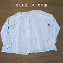 最終値下　B.L.U.E.　ビーエルユーイー　ブラウス