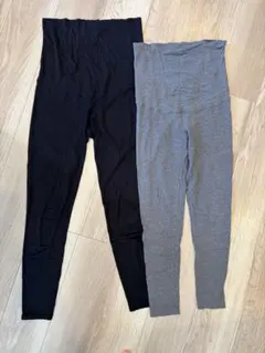 ユニクロ マタニティレギンス2枚セット