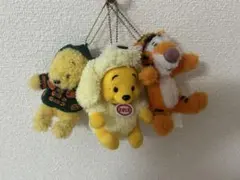 くまのプーさん ティガー ぬいぐるみキーホルダー ストラップ付き