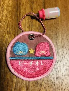 サンリオ ピーチオレ ワッペンキーホルダー