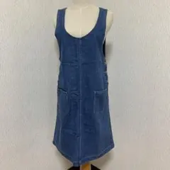 デニムブルー ノースリーブ サロペットのサムネイル