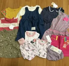 子ども服　女の子　まとめ 90 100 110 パジャマ Tシャツ ワンピース