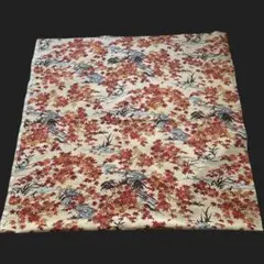 紅葉柄の布地 約105×200cm 染めむらあり