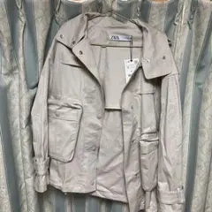 新品 ZARAアウターアイスグレー