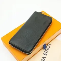 【美品SS】ルイヴィトン　タイガ　ジッピーヴェルティカル　新型　ブラック　長財布