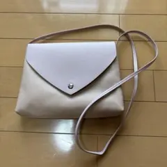 Ｈ&M ピンクベージュ 合成皮革 ショルダーバッグ