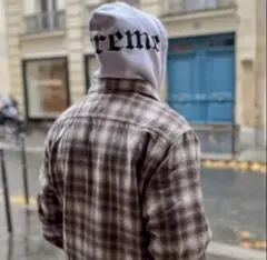 Supreme 21AW Hooded Flannel Zip Up Shirtのサムネイル
