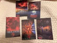 ストレンジャー・シングス ポップアップ　ノベルティポストカード 5枚セット