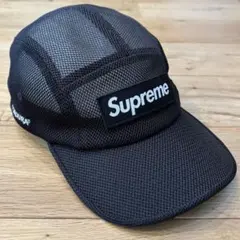 美品 25ss Supreme Side Mesh Camp Cap ブラック - メルカリ