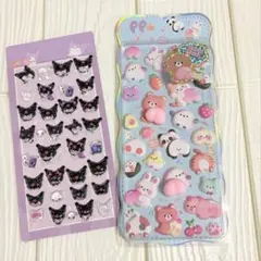 【新品】サンリオ クロミ ぷっくりシール ＆ おしりアニマル ステッカー セット