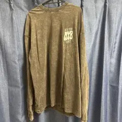 ホームレステイラー 美品 染め加工 ロゴ刺繍 ロングスリーブ 長袖 T 