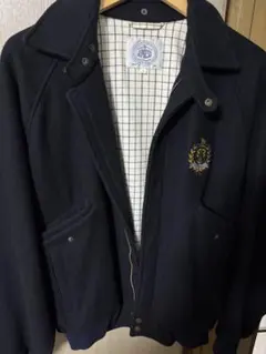ネイビー ブレザー エンブレム刺繍