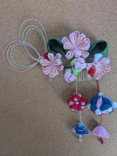 髪飾り 「八重桜」