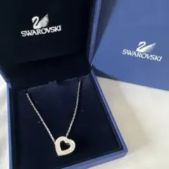 極美品★【スワロフスキー】スイートハートペンダント オープンハート クリスタルのサムネイル