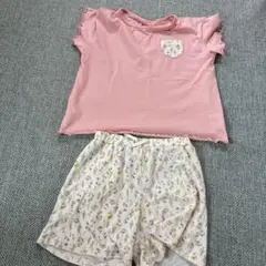 花柄ショートパンツ パジャマセット ピンクのサムネイル