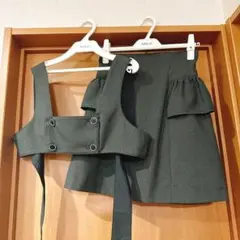 MILK Rich Twin Set セットアップ グレー千鳥