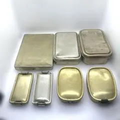 昭和レトロ ヴィンテージ アルミ弁当箱 保存容器 6点セット アンティークのサムネイル