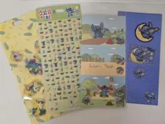 【レア✨】ディズニー スティッチ シール 4種セット つかいかけ　当時物　平成