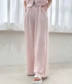 INGNI ラインストーンロゴスウェットパンツ