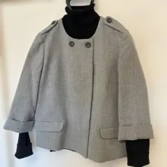 【値下げ】ラフォンタナマジョーレ　 黒 レザーライダースジャケット ラフォンタナマジョーレ 黒 ライダースジャケット