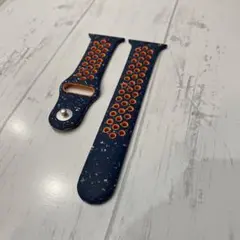 Apple Watch 純正 ブルーフレームNIKEスポーツバンド