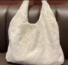 サブバック 裏地あり 内ポケット ミニバック トートバッグ レース 結婚式 花柄