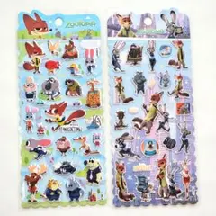 【海外限定】ズートピア ぷくぷくシール マシュマロシール ディズニー