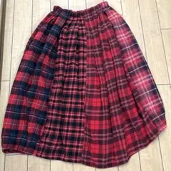 TIGRE BROCANRE チェックパッチワークスカートのサムネイル