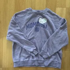 MOMONGA クルーネック スウェット パープル S